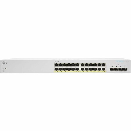 HI-TEC 30.4W 24 Port GE PoE 4 x 1G SFP Ethernet Smart Switch, White HI3457777